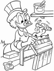 Disegno di Zio Paperone da stampare e colorare 2