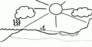 Disegno di paesaggio da stampare e colorare 5