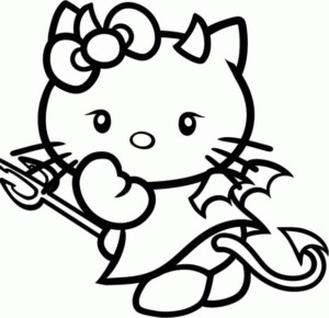 Disegno di Hello Kitty da stampare e colorare 74
