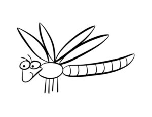 Disegno di libellula da stampare e colorare 5