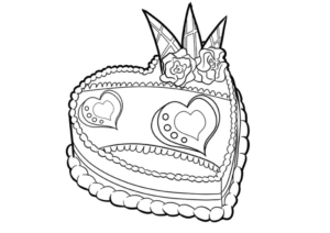 Disegno di torta da stampare e colorare 21