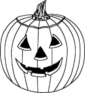 Disegno di zucca di Halloween da stampare e colorare 83