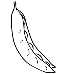Disegno di pisellino da stampare e colorare