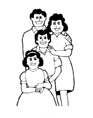 Disegno di membro della famiglia da stampare e colorare 6
