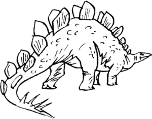 Disegno di Stegosauro da stampare e colorare 4