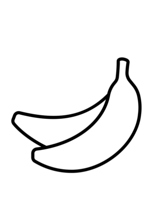 Disegno di banana da stampare e colorare 13
