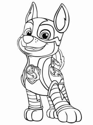 Disegno di Paw Patrol – Cane pompiere da stampare e colorare 62