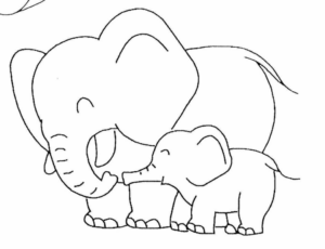 Disegno di elefante da stampare e colorare 28