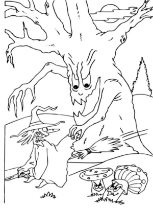 Disegno di mostro di Halloween da stampare e colorare 9