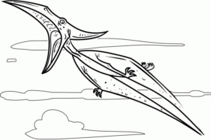 Disegno di Pterodattilo da stampare e colorare 3