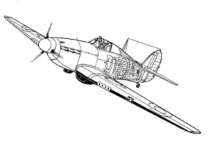 Disegno di aereo militare da stampare e colorare 48