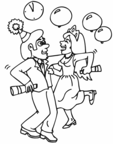 Disegno di Carnevale da stampare e colorare 8