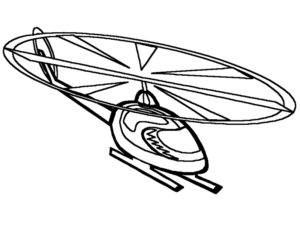 Disegno di elicottero da stampare e colorare 19