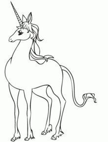 Disegno di unicorno da stampare e colorare 170