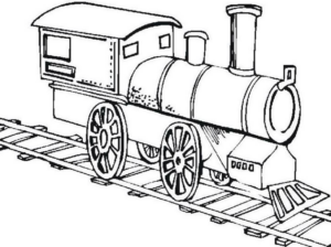 Disegno di treno da stampare e colorare 32
