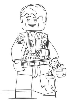 Disegno di LEGO City da stampare e colorare 6