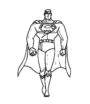 Disegno di Superman da stampare e colorare 1