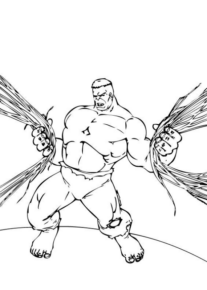 Disegno di Hulk da stampare e colorare 73