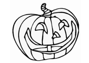 Disegno di zucca di Halloween da stampare e colorare 89
