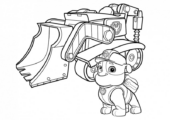 Disegni di Paw Patrol – Cane Pompiere da colorare