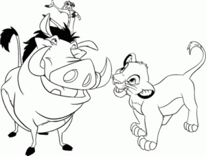 Disegno di Re Leone da stampare e colorare 23