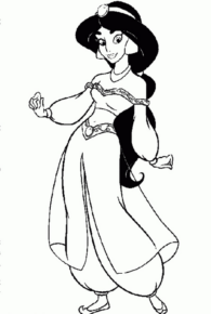 Disegno di Aladdin da stampare e colorare 1