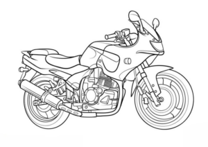 Disegno di moto da stampare e colorare 35