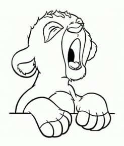 Disegno di Re Leone da stampare e colorare 48