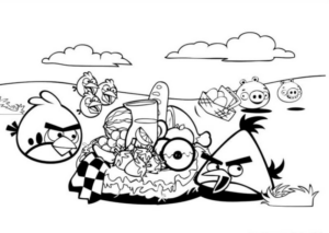 Disegno di Angry birds da stampare e colorare 66