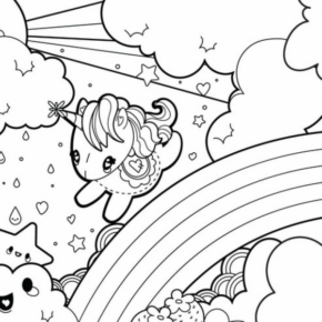 Disegno di unicorno da stampare e colorare 50