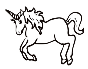 Disegno di unicorno da stampare e colorare 7