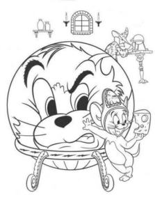 Disegno di Tom e Jerry da stampare e colorare 7