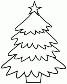 Disegno di albero di Natale da stampare e colorare 195
