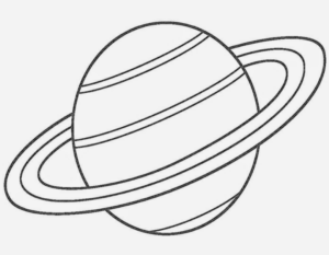 Disegno di pianeta da stampare e colorare 8