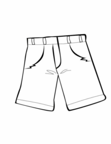 Disegno di pantalone da stampare e colorare 5
