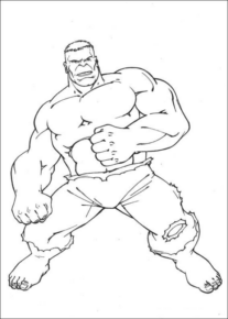 Disegno di Hulk da stampare e colorare 65