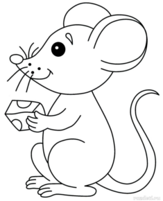 Disegno di topo da stampare e colorare 48