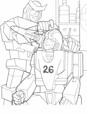 Disegno di Transformers da stampare e colorare 117