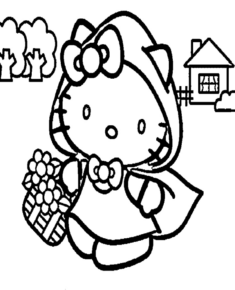 Disegno di Hello Kitty da stampare e colorare 117
