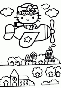 Disegno di Hello Kitty da stampare e colorare 116