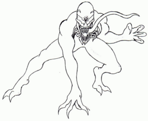 Disegno di Venom da stampare e colorare 6