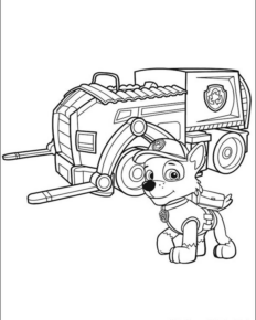 Disegno di Paw Patrol – Cane pompiere da stampare e colorare 58 Disegno di Paw Patrol – Cane pompiere da stampare e colorare 58