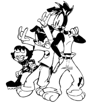 Disegno di Animaniacs da stampare e colorare 1