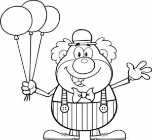 Disegno di clown da stampare e colorare 52