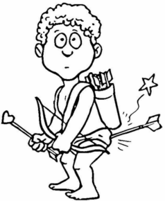 Disegno di Cupido da stampare e colorare 25