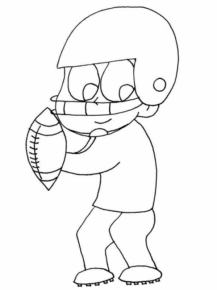 Disegno di football americano da stampare e colorare 40 Disegno di football americano da stampare e colorare 40