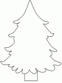Disegno di albero di Natale da stampare e colorare 28