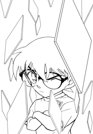 Disegno di Detective Conan da stampare e colorare 2