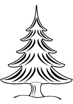 Disegno di albero di Natale da stampare e colorare 170 Disegno di albero di Natale da stampare e colorare 170