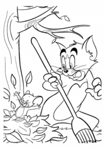 Disegno di Tom e Jerry da stampare e colorare 31